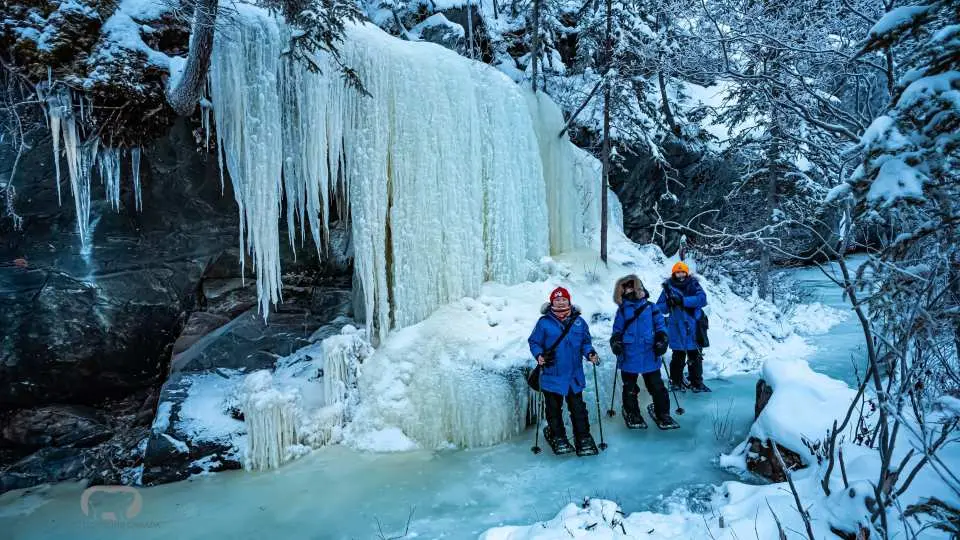 Go snow shoeing on Great Slave Lake