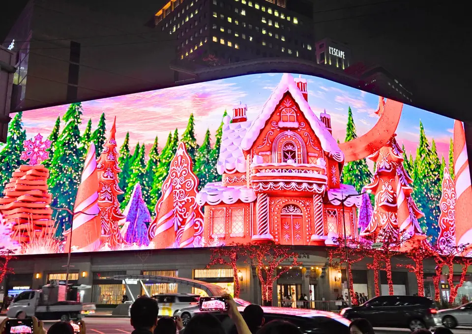 Myeongdong Christmas illuminations. (Nov.~Jan.)