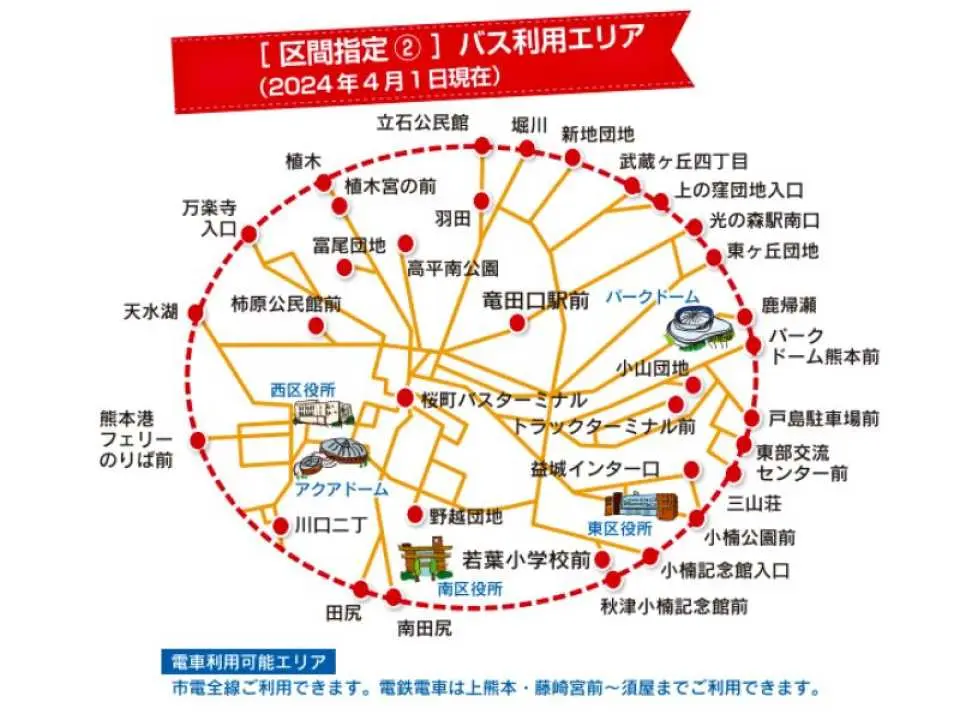 Bus service area
