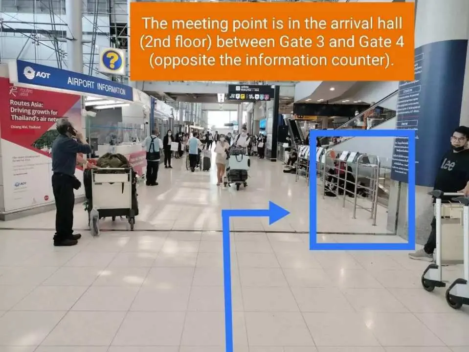 BKK Suvarnabhumi Airport Pick up Transfer Meeting Point