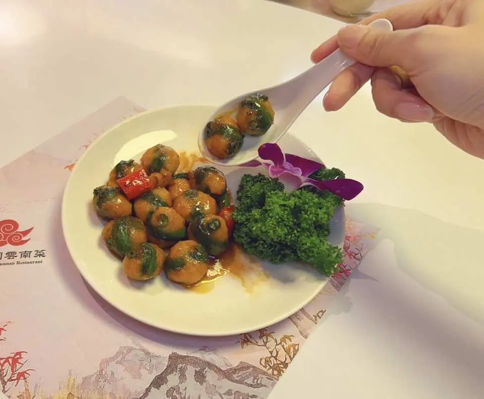 绿豆和酿虾仁，花香四溢