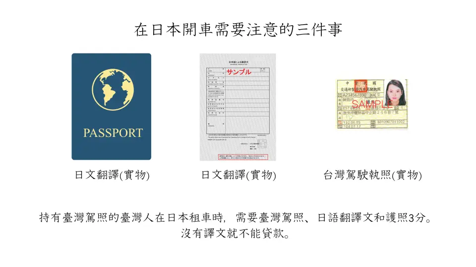 關於海外執照的說明
