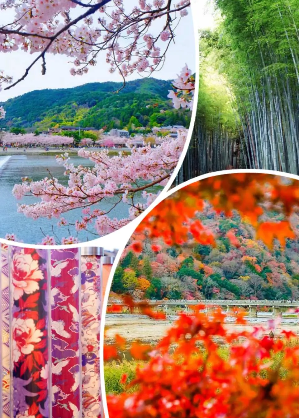 渡月橋的浪漫、竹林小徑的幽靜深邃以及和服森林的視覺奇觀交相輝映，共同勾勒出動人心魄的畫卷，是不可錯過的絕美景點。