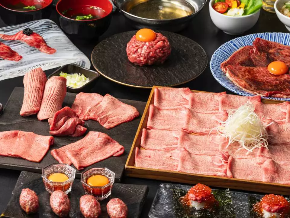 마쓰사카 소고기 특별 코스 (이미지는 참고용입니다)