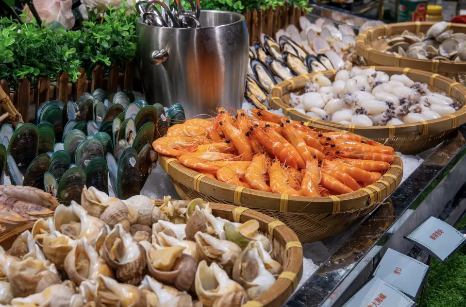 酒店自助晚餐