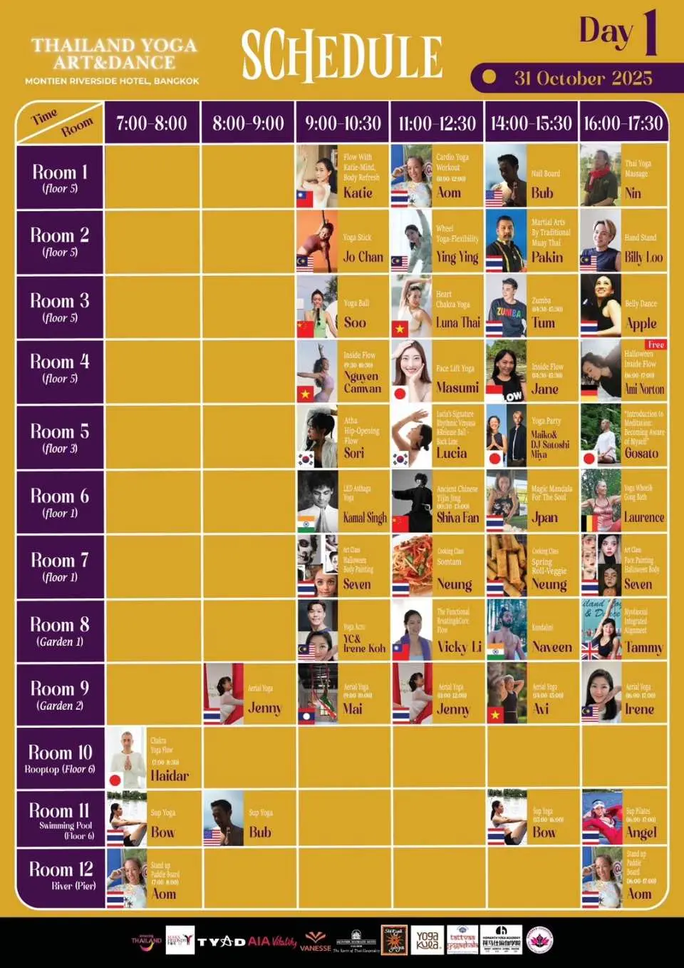 Schedule on 31 October 2025