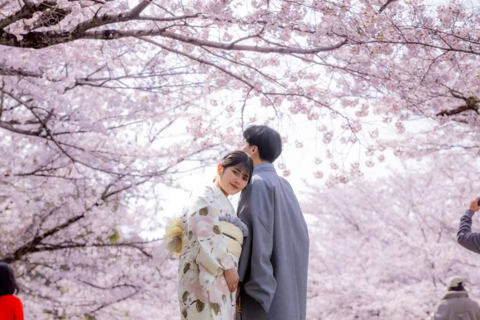 您可以一年四季都享受穿著日式服裝的樂趣。除了三、四月的櫻花季和十一二月的紅葉季之外，我們還提供從五月中旬到九月中旬的浴衣租賃服務。