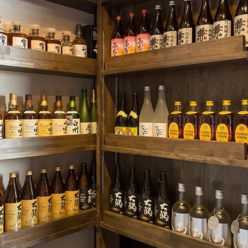 We also have a wide variety of alcoholic drinks. What's more, we have a wide selection of bottled drinks, from shochu to high-quality whiskey. You can also keep bottles on hand.