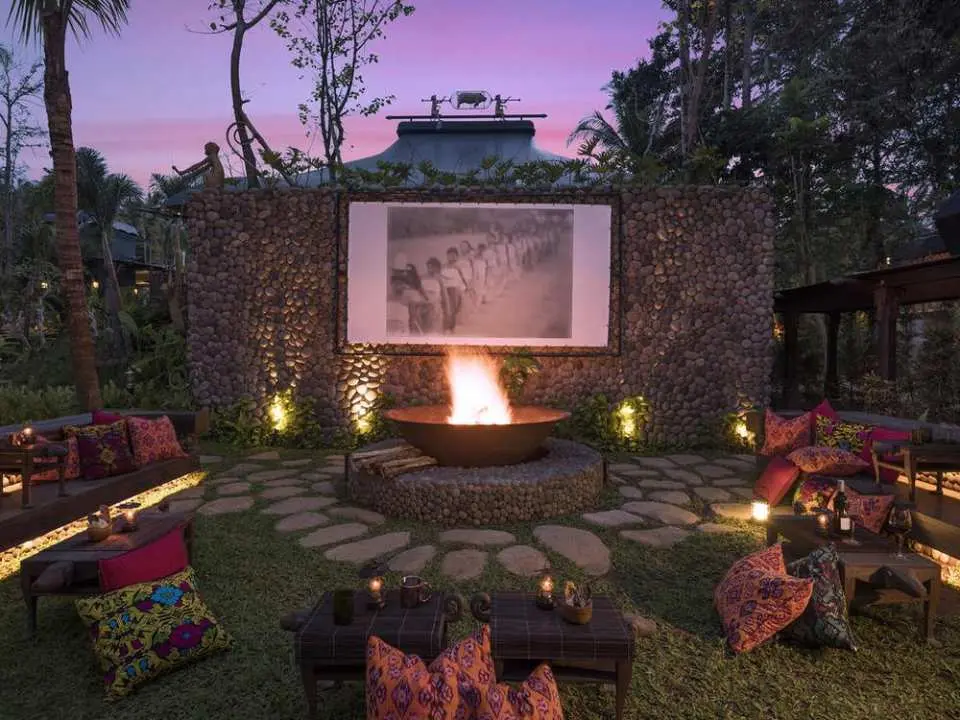 outdoor theater area