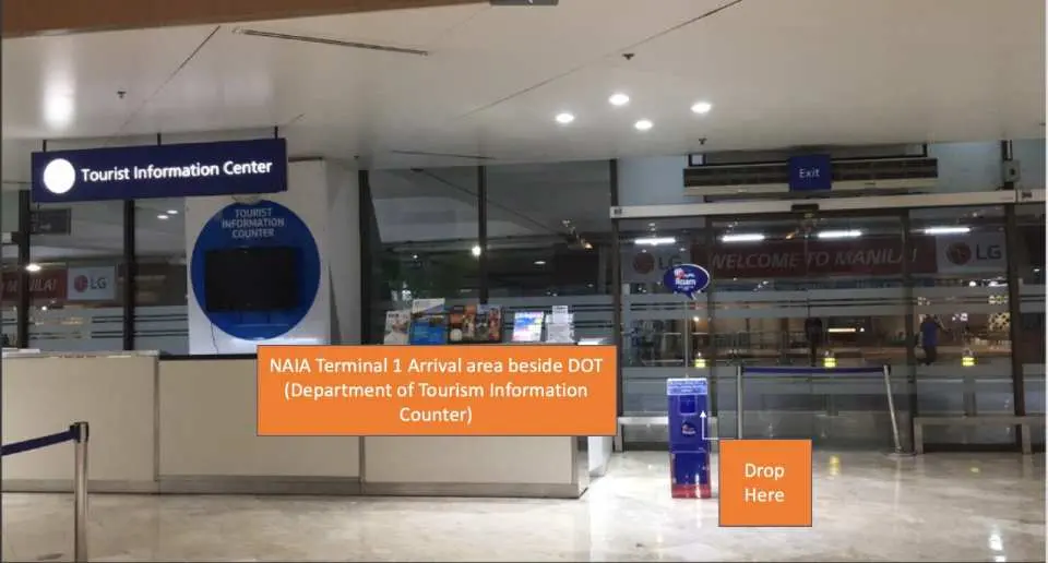 NAIA Terminal 1 Return Booth