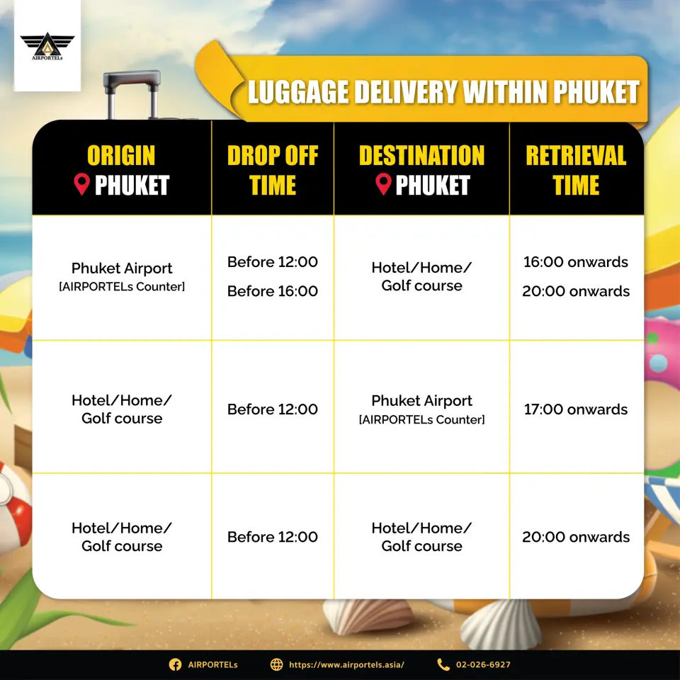Luggage Delivery within Phuket