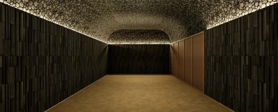 Relax in the Charcoal Room, where natural charcoal helps cleanse your body and refresh your mind.