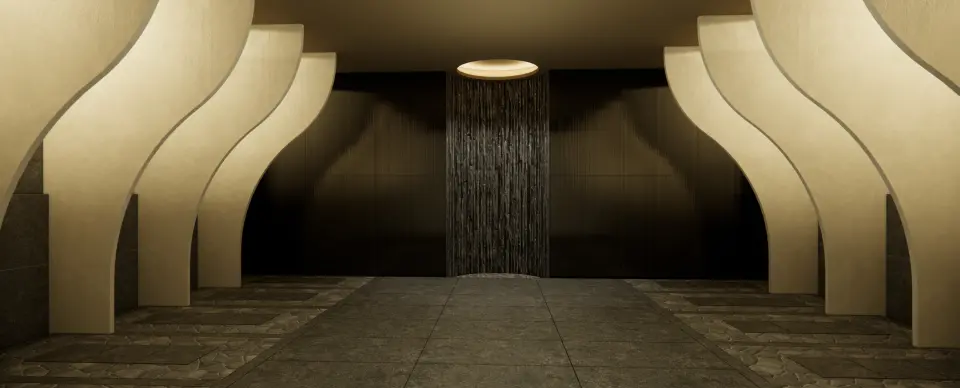Unwind in the Thermal Room, designed to soothe your body and restore balance through gentle, comforting heat.