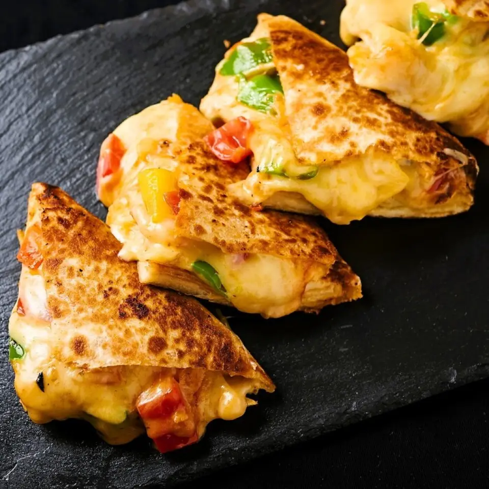 Pizza bỏ túi, một món ăn phổ biến ở Ấn Độ và Nepal, đặc trưng bởi lớp vỏ "paratha", được làm bằng cách nhào bột mì với nước, phủ nhiều lần một lớp ghee (chất béo sữa), gấp lại và thêm masala. Được nướng giòn tan và thơm phức trong lò tandoor, bánh pizza được nhồi phô mai mozzarella và cheddar tan chảy, ớt chuông xanh và ớt bột paprika, tạo nên điểm nhấn vừa đắng vừa giòn, và phủ lên trên là nước sốt bạc hà tươi mát. Bạn có thể thoải mái thêm sốt Death Sauce hoặc sốt Carolina Reaper, có sẵn trên bàn, tùy theo sở thích.