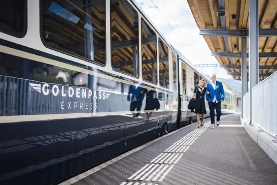 【蒙投〉黃金快線列車Golden Pass Express〉照●茵特拉根Interlaken〉9公里〉照●伊瑟特瓦德Iseltwald〉9公里〉入●哈德昆觀景台Harder Kulm〉少女峰區域住宿第1晚】
