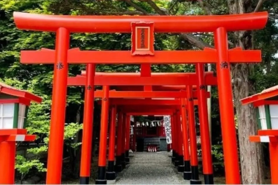 【照●湯倉神社〉五稜廓城跡〉照●元氣朝市〉小丑幸運漢堡(車上享用)〉金森倉庫群〉函館／桃園】
