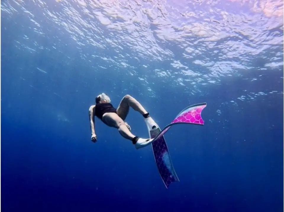 Long fins are free! If you choose Ocean Style, you can borrow eye-catching long fins for free!