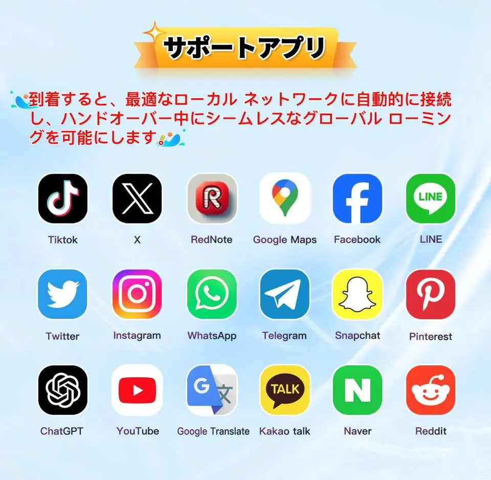 アプリをサポート