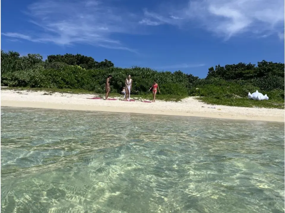 Relaxing on the beach