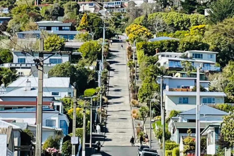 【車●但尼丁Dunedin〉照●鮑德溫街〉照●但尼丁火車站〉入●第阿納湖、螢火蟲洞驚奇之旅】