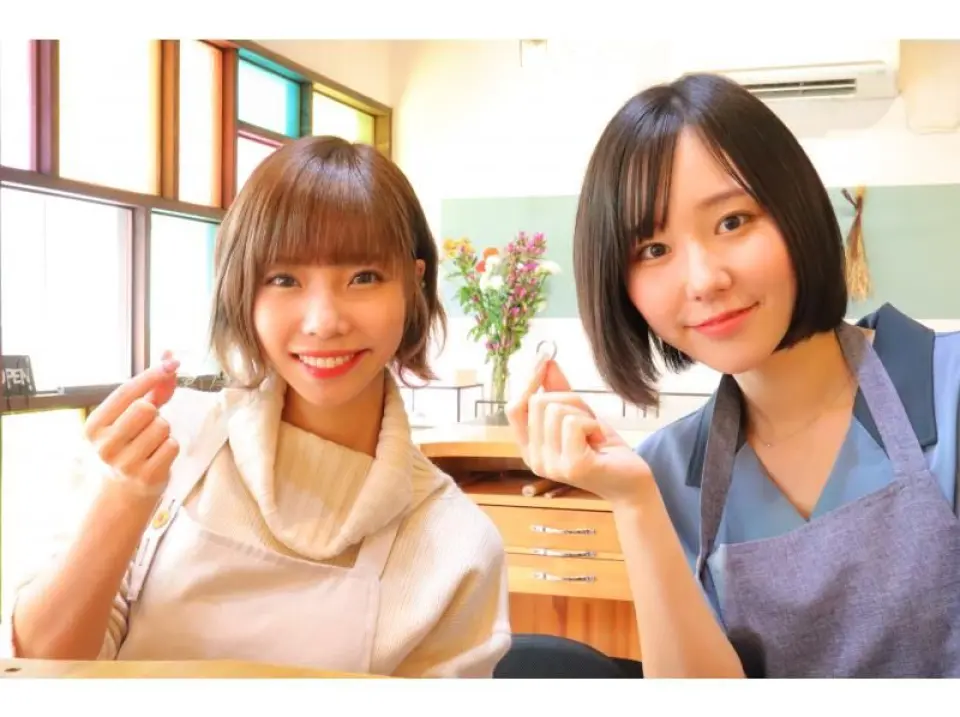 完成。作った指輪は当日持ち帰り！
石留めのオプションがあっても当日持ち帰り可能