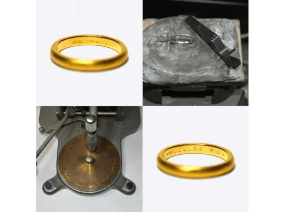 Stamping or machine engraving is free of charge. Laser engraving is also available as an option.
