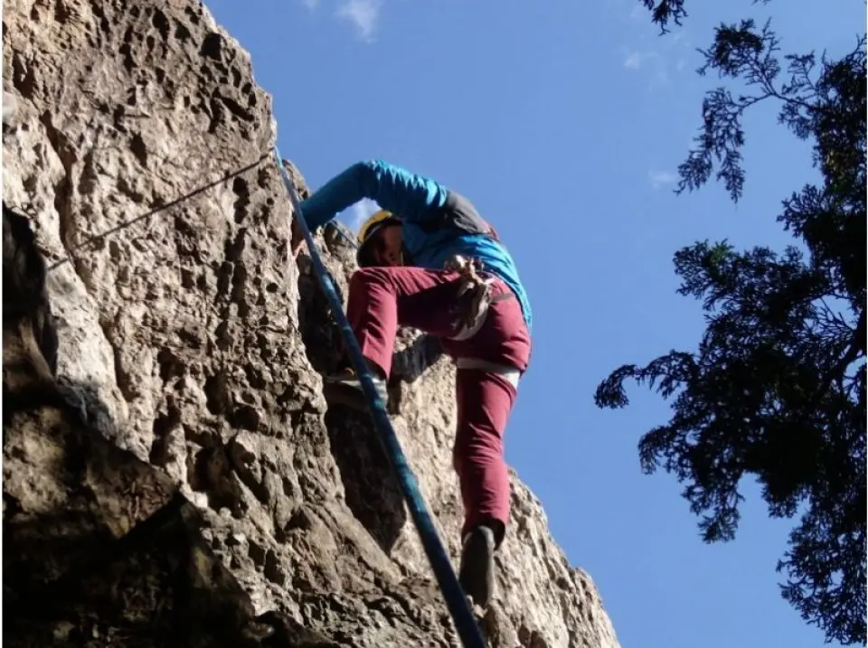 Rock climbing
