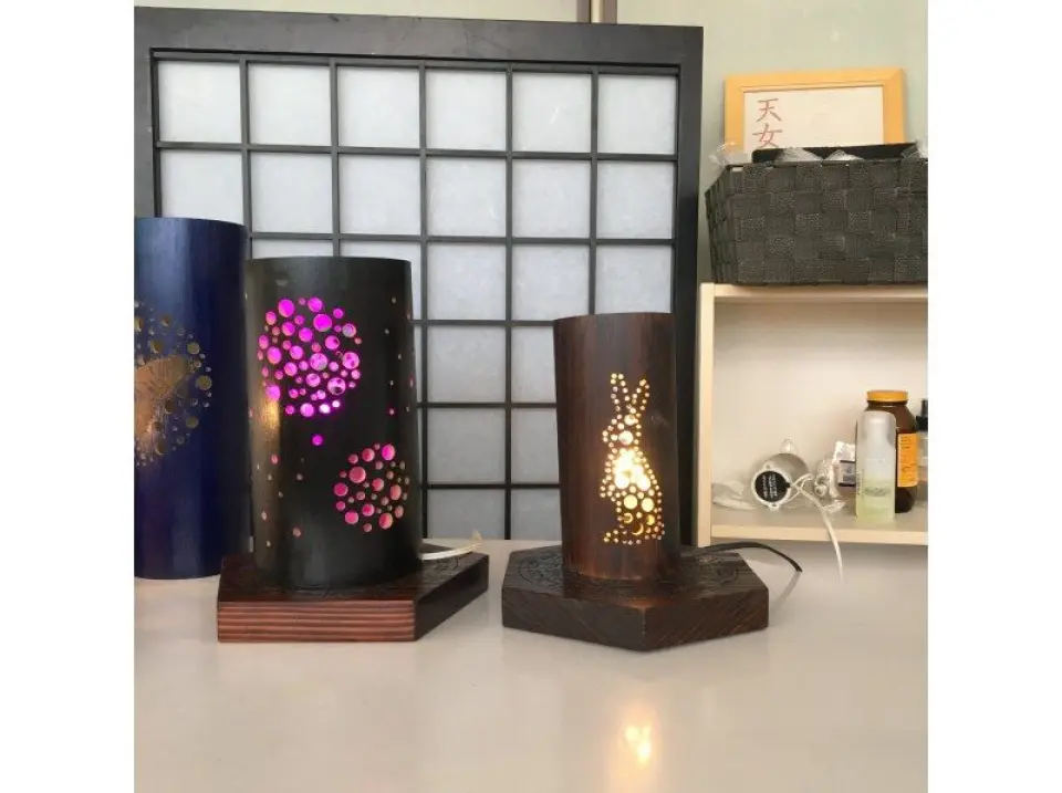 いろいろな竹を準備しています