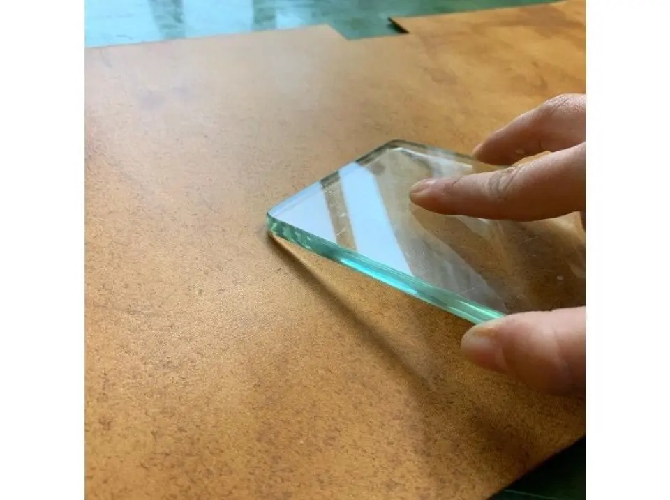 Leather polishing work