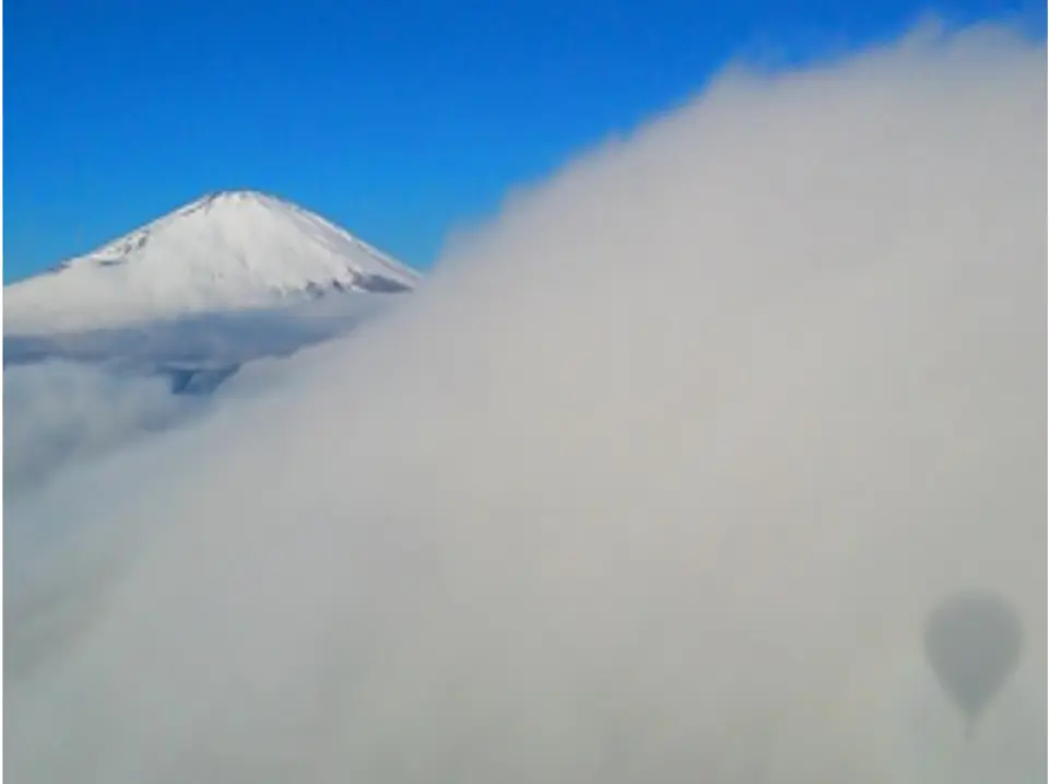 雲がこんなに間近に！