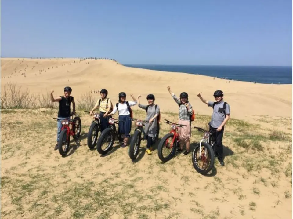 広大な鳥取砂丘をファットバイクで走れる日本唯一のコースです