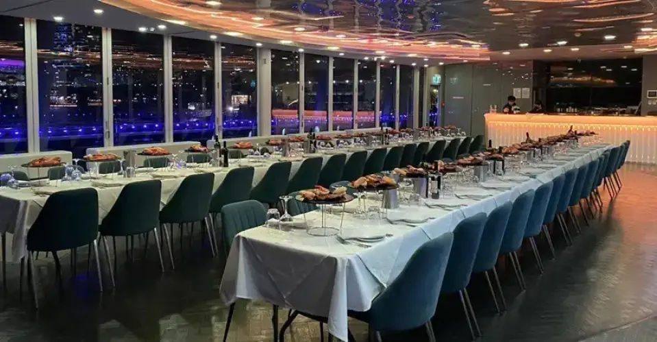 With its convenient two-hour duration, restaurant-quality service and luxurious ambience, this dinner cruise is perfect for couples, celebrations or a refined night out. Experience the very best of Sydney Harbour dining. Beautifully curated, effortlessly memorable.
