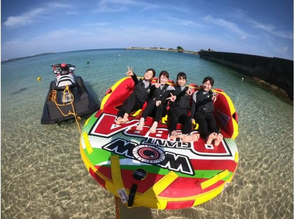 出発！。絶叫ウォータートイに乗りましょう。