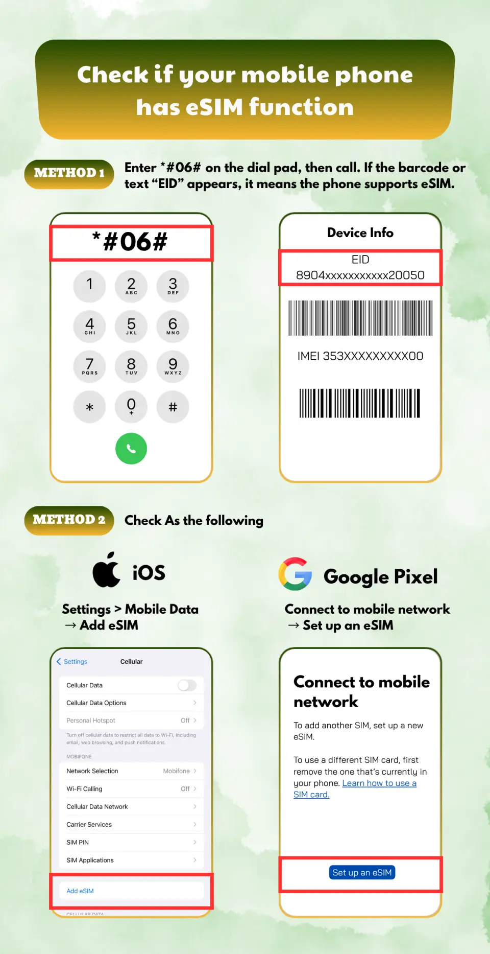 相容于 eSIM 的手机型号