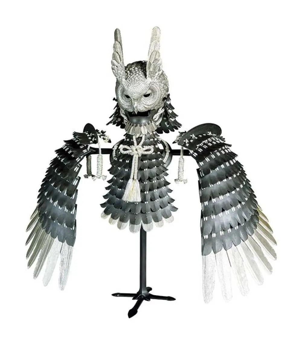Ryosuke Shiomi, Silver Horned Mask with White Silk Helmet Sleeves, 2022, Private Collection
