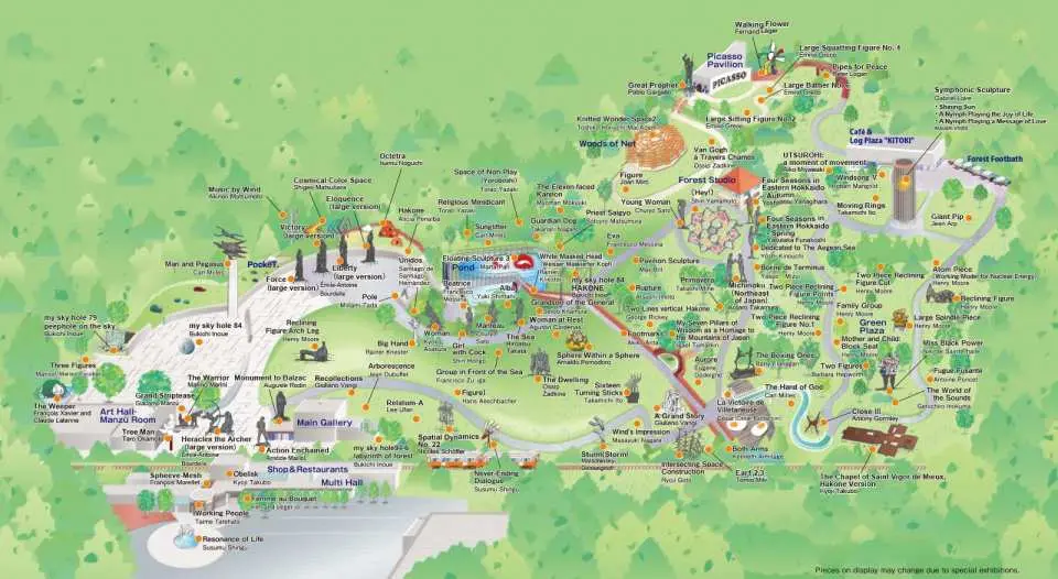 Outdoor exhibition space map