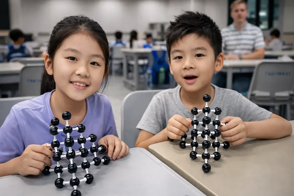孩子們透過動手實驗、創意挑戰與團隊任務，探索科學、科技、工程、藝術與數學