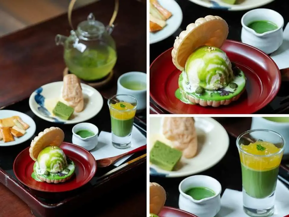 Enjoy Japanese sweets (please note that sweets contain wheat, dairy products, and gelatin; be aware of potential allergens).