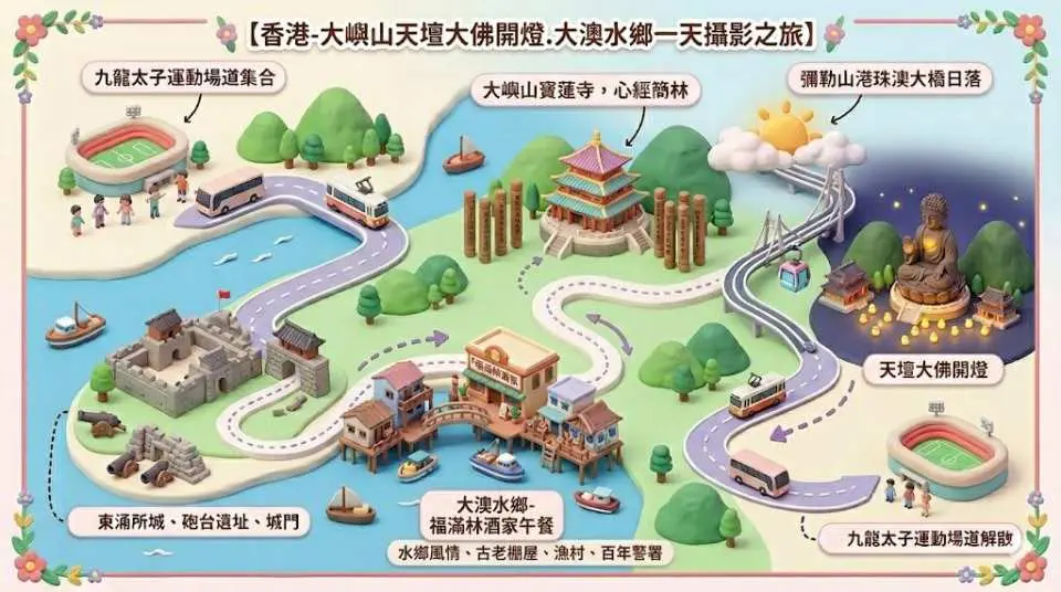 摄影之旅 线路图