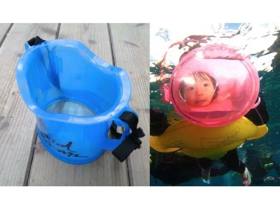 お子様専用の水中のぞきめがね♪