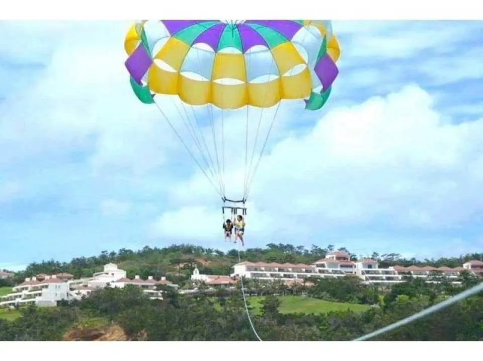Beautiful views of Kanucha Resort from the air