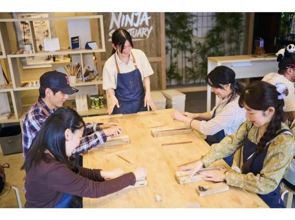 Chopstick making experience with friends