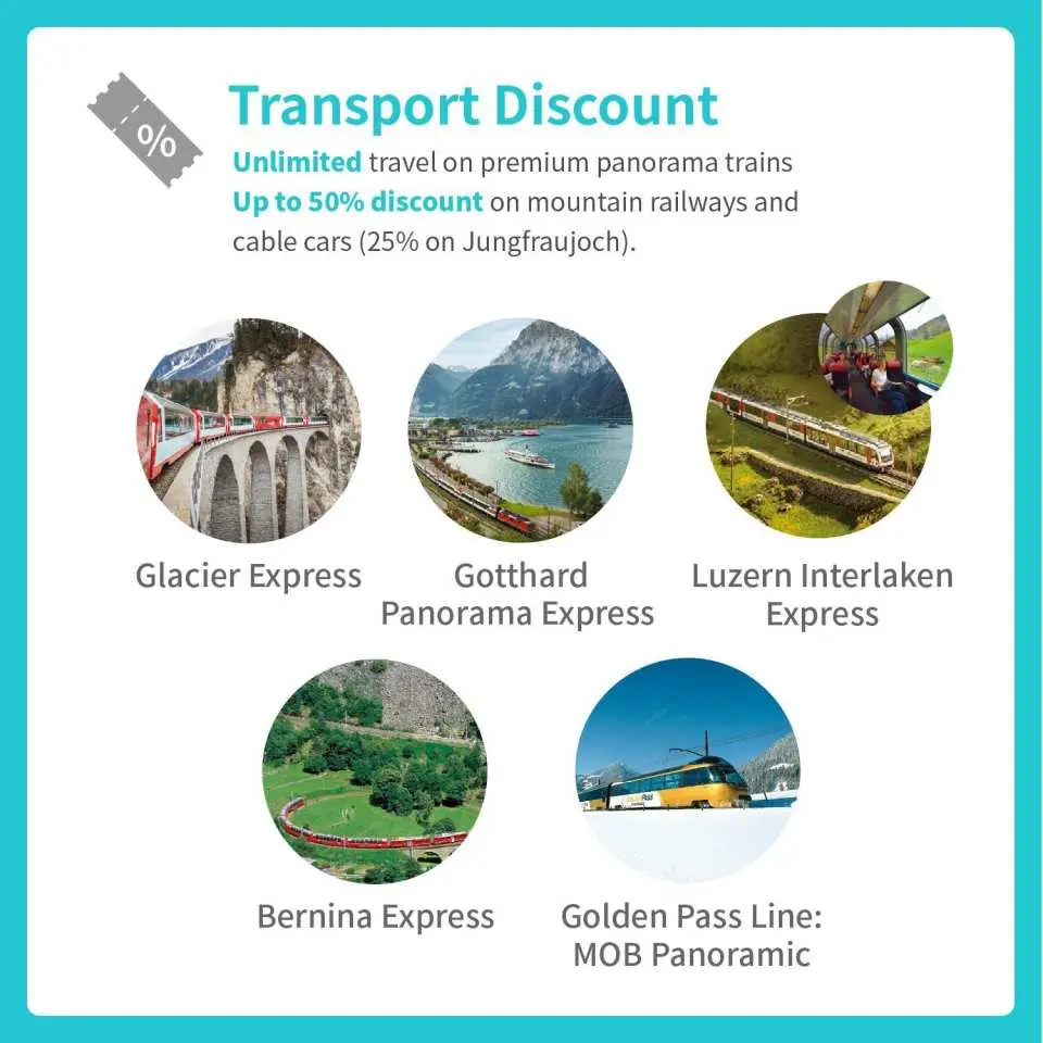 Unlimited rides on the panoramic train
