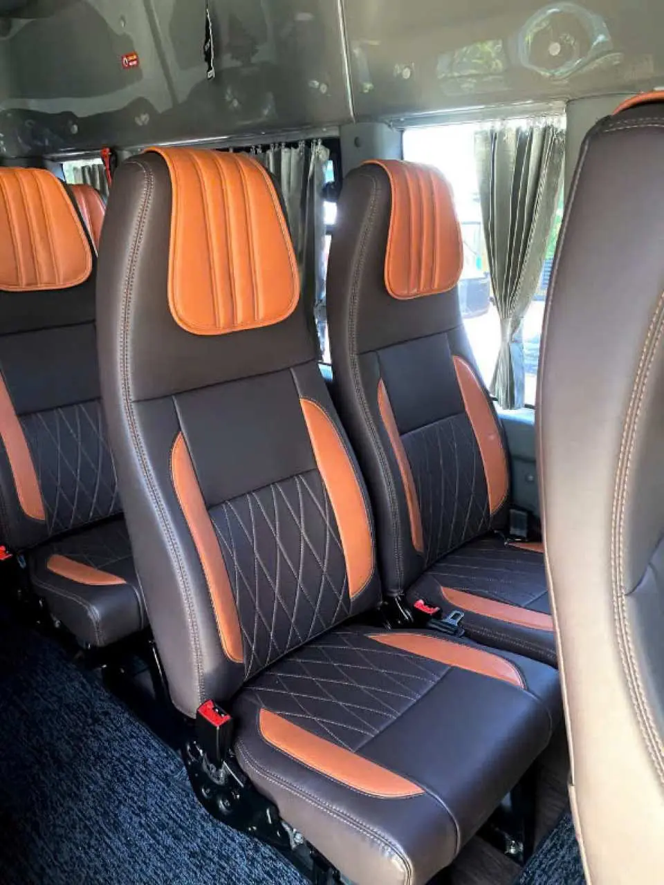 [INTERIOR - VIP Car] Customized 16 seater car with better seat, only 12 seats per car, ensuring a confortable traveling experience at a budget-friendly rate