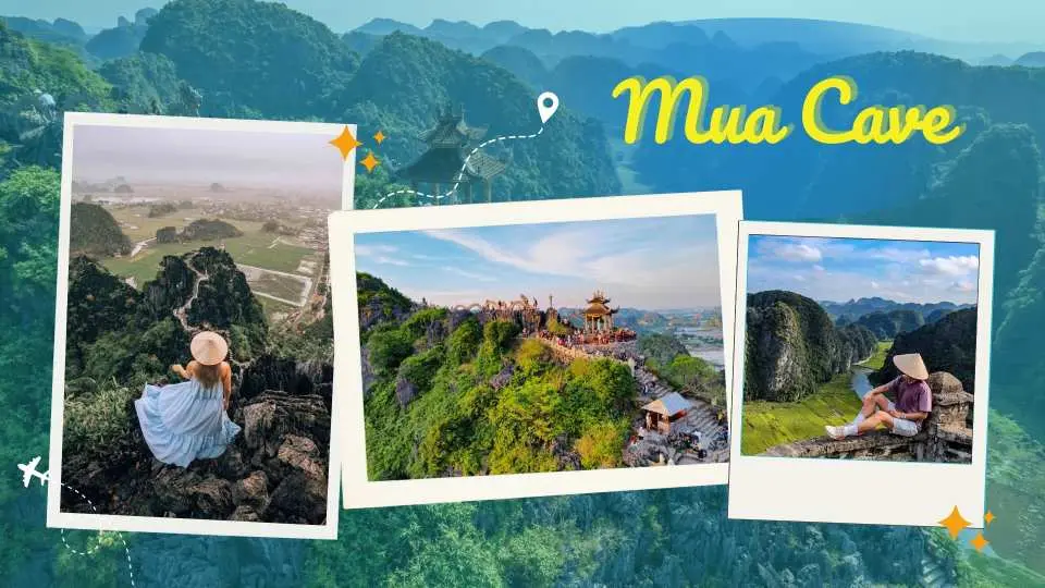 前往 Hang Múa（Mua 洞），挑战攀登至顶峰，在那里，宁平壮丽的全景尽收眼底。