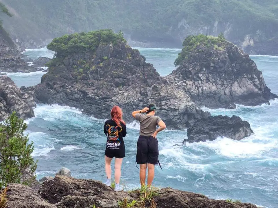 Marvel at the majestic Oedolgae Rock, a massive 20-meter volcanic pillar standing tall against the crashing waves of the emerald sea. Surrounded by stunning coastal cliffs, it is the perfect spot to capture the raw and powerful beauty of Jeju’s natural landscape.
