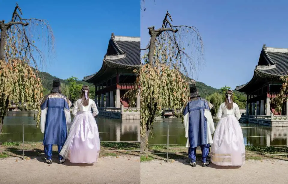 (Left) Professional equipment (Right) iPhone 17 Pro