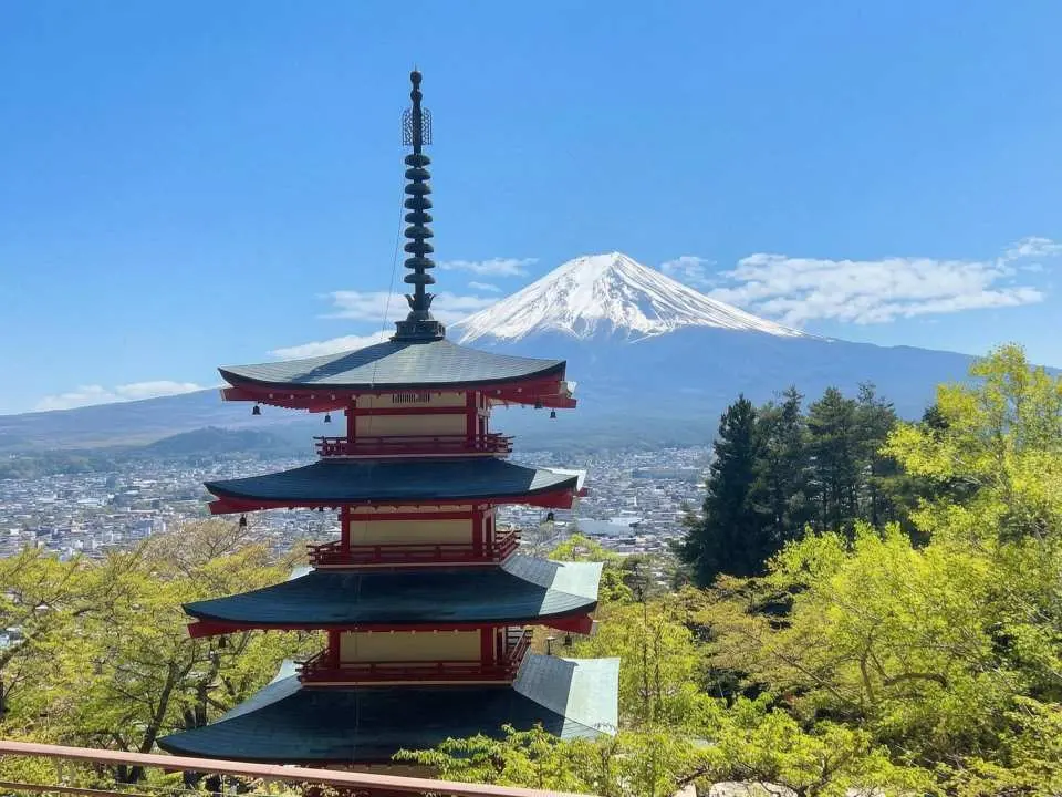 新仓山公园：被誉为全球摄影师必访的21处胜地之一，也是欣赏富士山全景的绝佳地点。站在公园的高处，可以将富士山的雄伟壮丽尽收眼底。