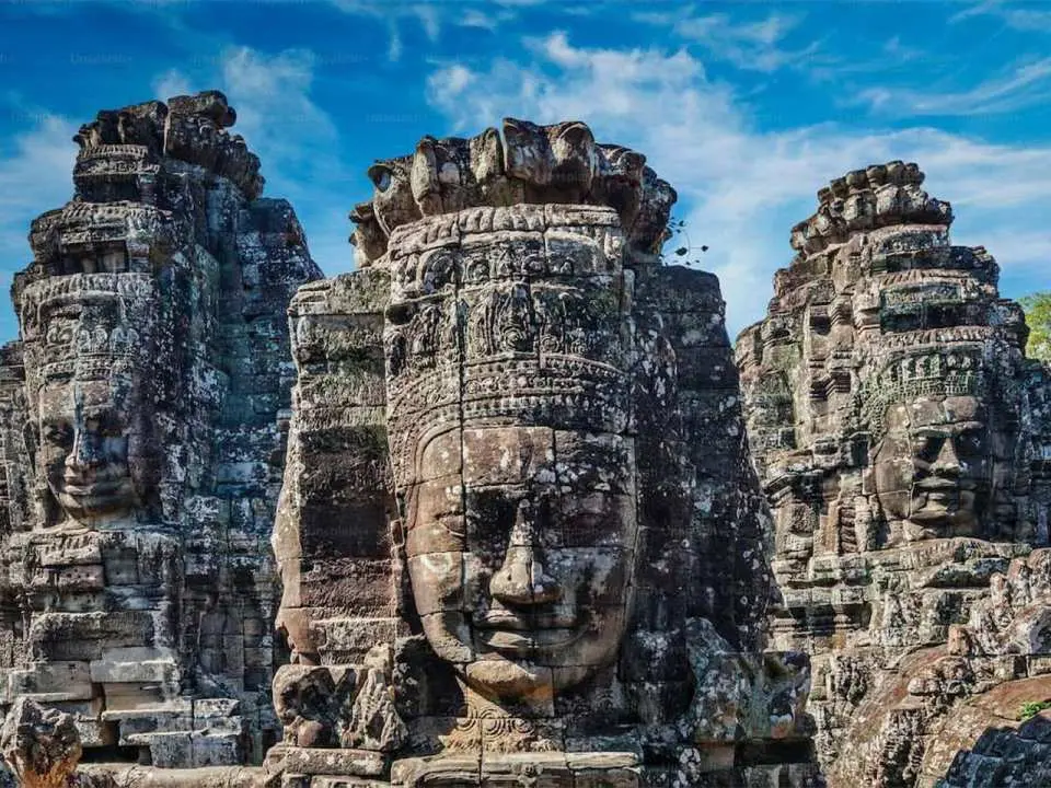 Marvel at the famous smiling faces of Bayon, known for its 54 ancient towers decorated with more than 200 massive stone faces. Continue through the impressive South Gate of Angkor Thom and admire the remarkable architecture of the last capital city of the Khmer Empire.