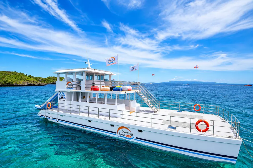 Pearl of Sean Party Yacht

We are delighted to introduce Pearl of Sean, a premier luxury party yacht in Boracay, offering an exclusive island-hopping experience designed for both relaxation and adventure. With its spacious deck, exciting water activities, exceptional onboard amenities, and professional crew, Pearl of Sean provides guests with an unforgettable journey across Boracay’s crystal-clear waters.

This exclusive experience combines breathtaking island scenery, snorkeling adventures, water sports, delicious refreshments, and lively entertainment, making it the perfect choice for families, groups of friends, corporate outings, and special celebrations.

Whether guests choose a relaxing daytime cruise or a spectacular sunset voyage, Pearl of Sean promises an extraordinary blend of luxury, fun, and adventure on the world-famous waters of Boracay.